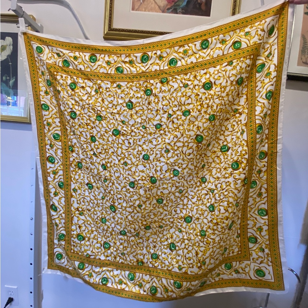Oscar de la Renta Oversized Silk Scarf